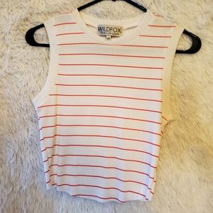 Wildfox cropped muscle tank